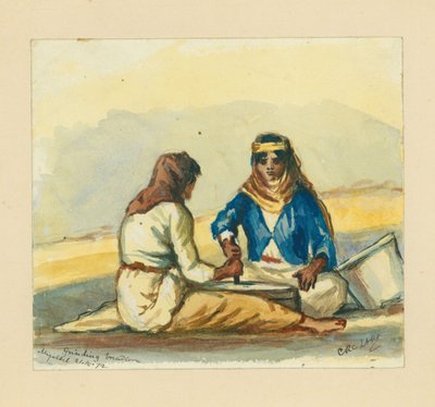 Moudre le blé, 1872 - Claude Conder